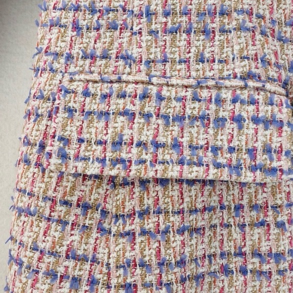 Veronica Beard Pink and Blue Tweed Blazer - Picture 12 of 15